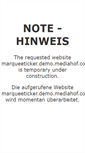 Mobile Screenshot of marqueeticker.demo.mediahof.com