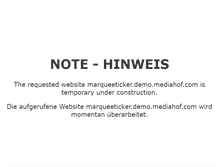 Tablet Screenshot of marqueeticker.demo.mediahof.com
